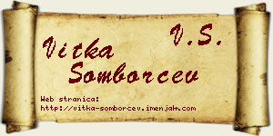 Vitka Somborčev vizit kartica